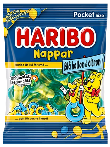 Nappar Blå hallon&citron